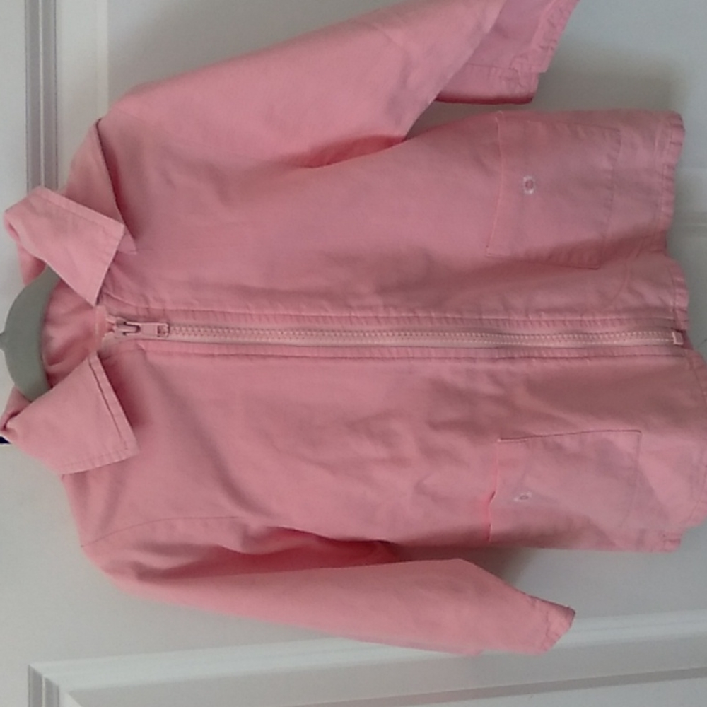 Jacadi light pink beautiful fall/spring hooded baby Jacket 12 month - Picture 1 of 5